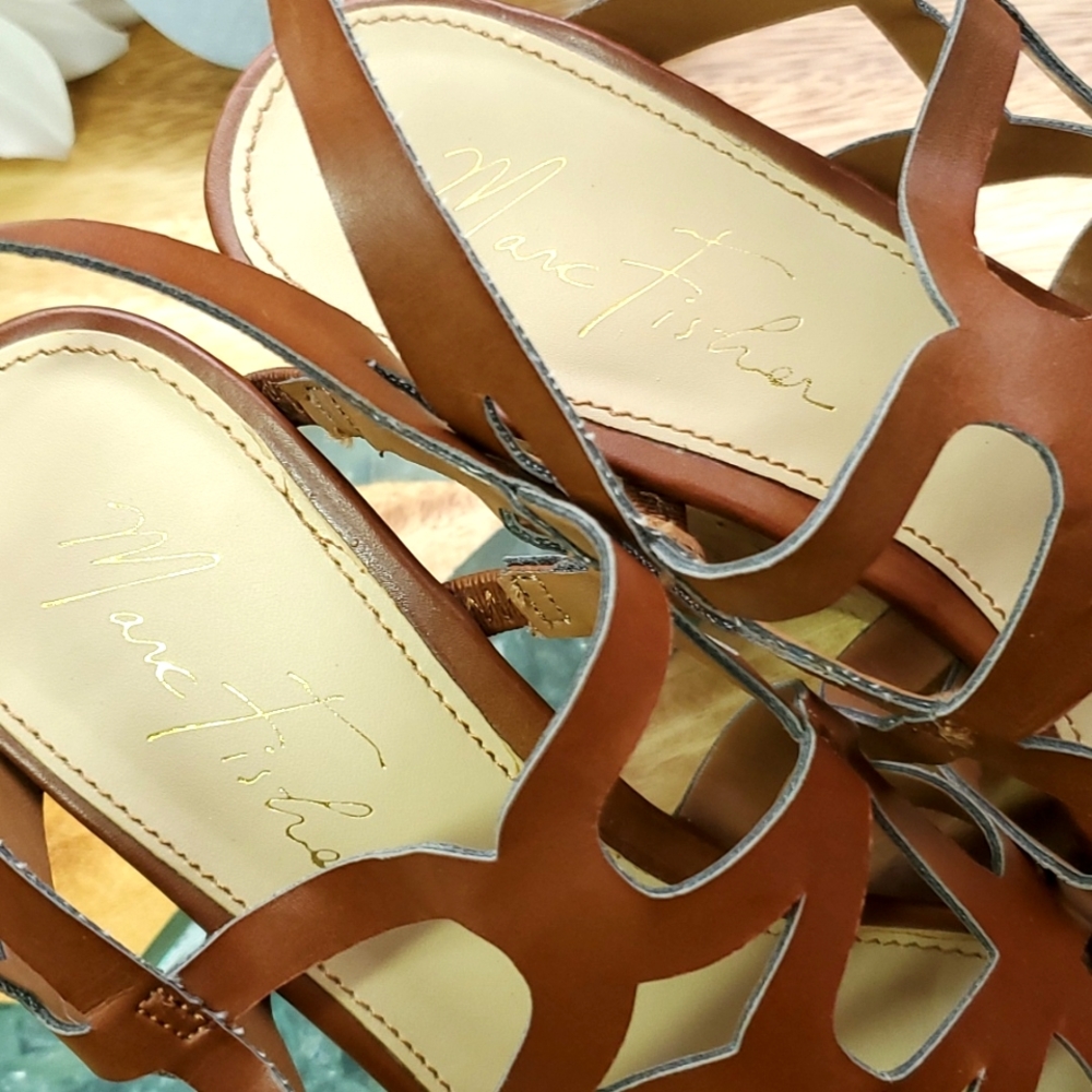 Marc Fisher Cork Heel Wedges | Size 7M - Picture 6 of 6